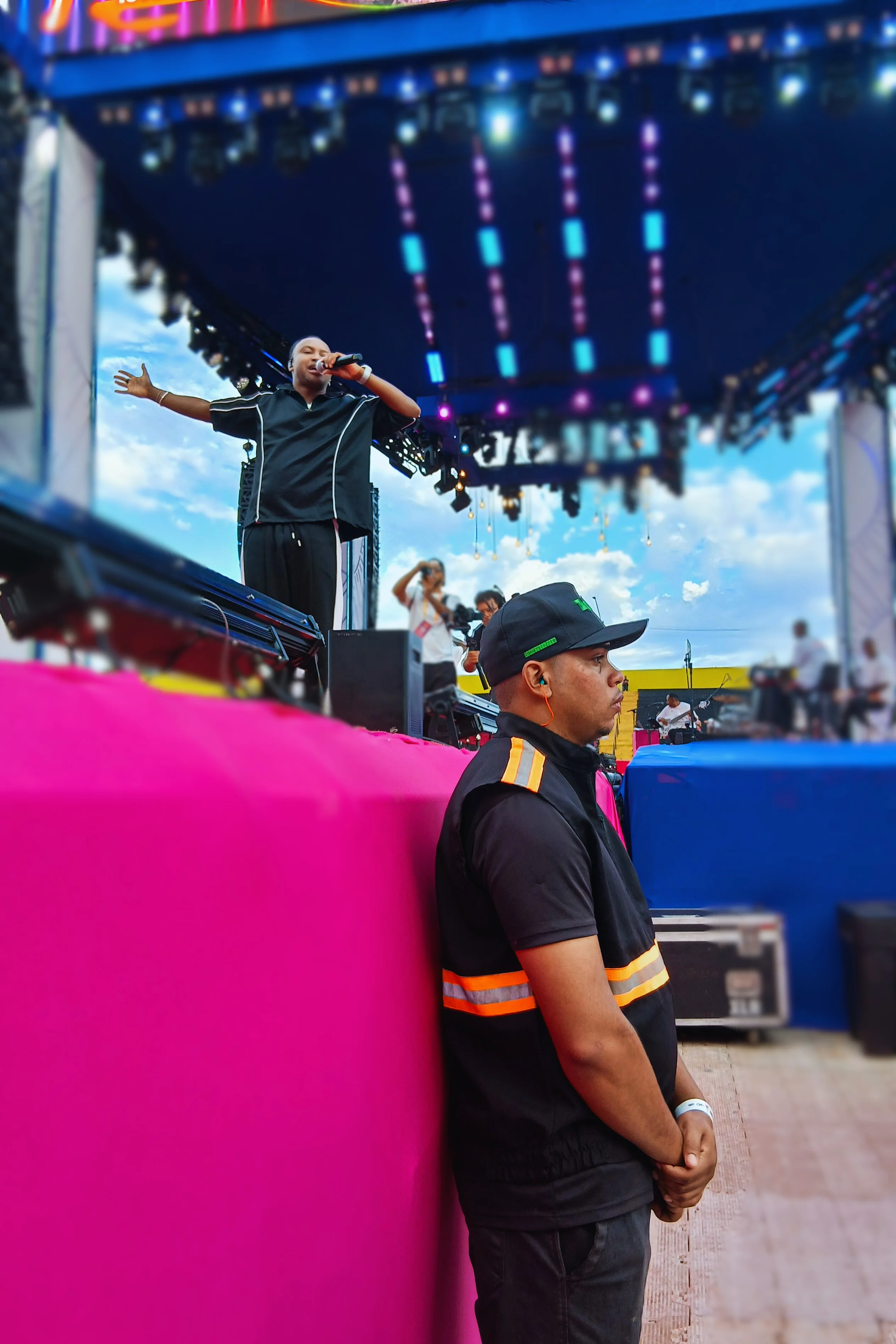 Segurança em evento com grande público